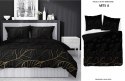Pościel satynowa 180x200 Czarna złote liście 4815 A Home Satin 58