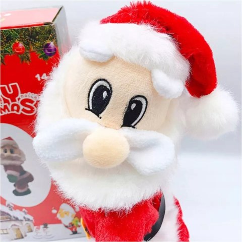 Tańczący śpiewający zabawny Mikołaj piosenki dekoracja na Święta RWIN-564