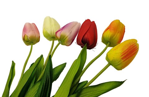 SZTUCZNY KWIAT TULIPAN OZDOBNA GAŁĄZKA TULIPANU SZTUCZNE KWIATY