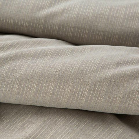 Pościel bawełniana 160x200 Etno 02 beżowa z lureksową złotą nitką Eurofirany