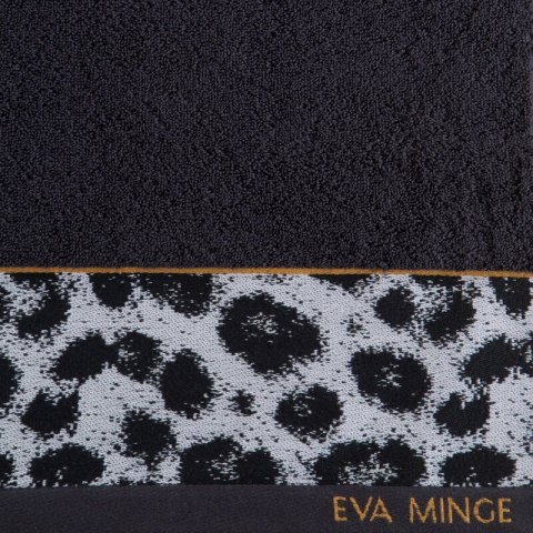 Ręcznik Eva 22 30x50 czarny frotte bawełniany 500 g/m2 Eva Minge Eurofirany