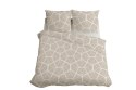 Pościel satynowa 220x200 5232 B beżowa kremowa geometria Home Satin 59