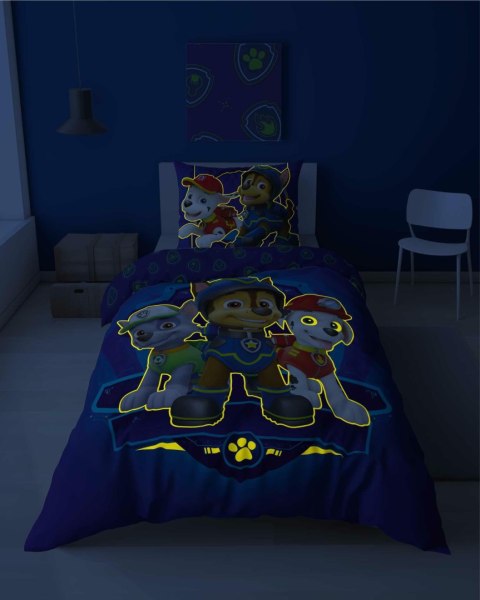 Pościel świecąca w ciemności 160x200 Psi Patrol PP 32 Licencyjna 26