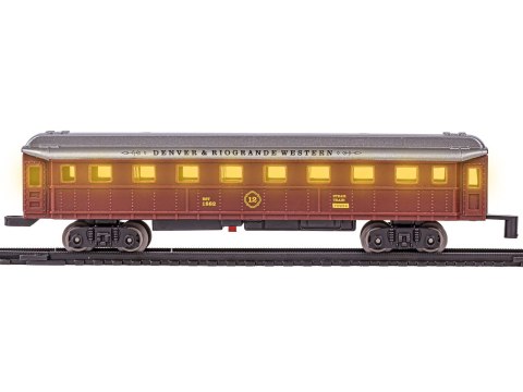 Elektryczna Kolejka Lokomotywa - Parowóz + 5 Wagonów