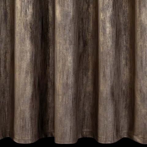 Zasłona 140x270 Estel kawowa welurowa gotowa na taśmie Eurofirany