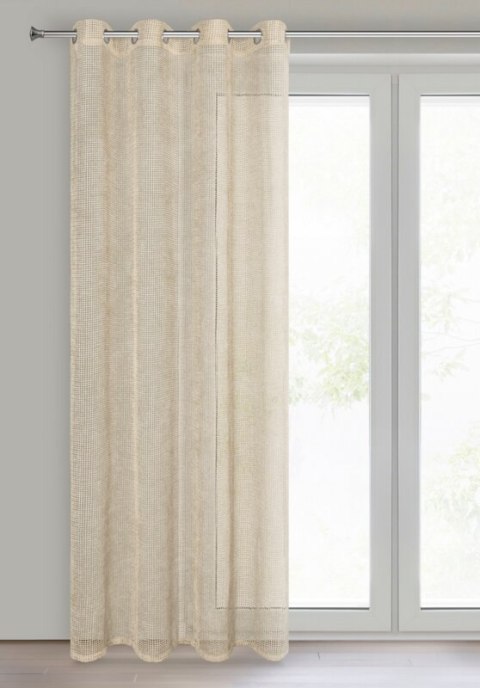 Firana gotowa 140x250 Neli beżowa Eurofirany