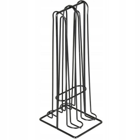 Stojak na kapsułki do kawy Nespresso metalowy czarny