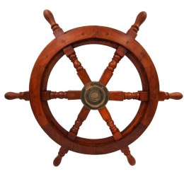Drewniane koło sterowe - Wkład mosiężny z miejscem na klin - średnica 60cm - SW3/24