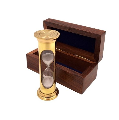 Klepsydra piaskowa w pudełku drewnianym 3 minuty ROUND STP99