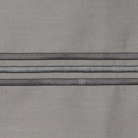 Pościel satynowa 200x220 Haft4 srebrna jednobarwna Eurofirany