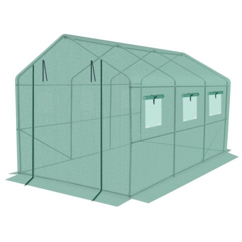 FOLIA POSZYCIE COVER NA TUNEL OGRODOWY SZKLARNIĘ 200x350x200CM ZIELONA