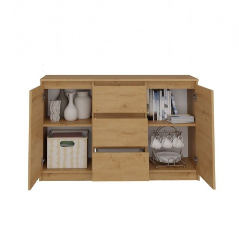 KOMODA 2D3S 120 - DĄB ARTISAN