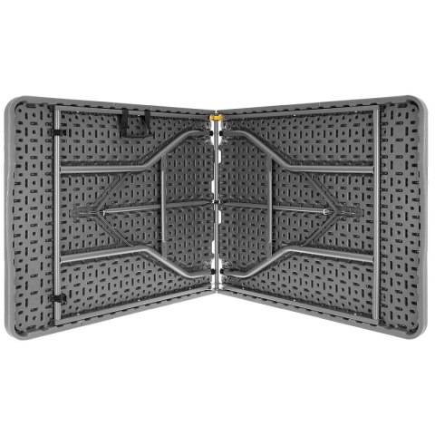 STÓŁ CATERINGOWY SKŁADANY W WALIZKĘ 180x74CM MAX.100KG WOODLAND DESKA CIEMNY SZARY