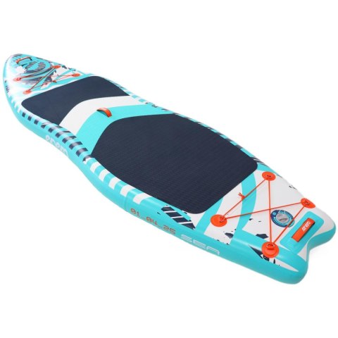 ZESTAW - DESKA SUP 140KG DMUCHANA ENERO 320x91x15CM SEA