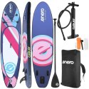 ZESTAW - DESKA SUP DMUCHANA ENERO 320x76x15CM PURPLE