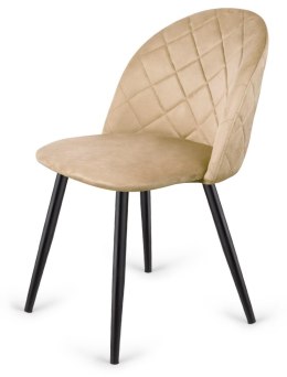 Krzesło tapicerowane GLORIA DIAMOND MOCCA VELVET