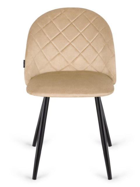 Krzesło tapicerowane GLORIA DIAMOND MOCCA VELVET