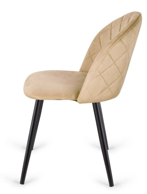 Krzesło tapicerowane GLORIA DIAMOND MOCCA VELVET
