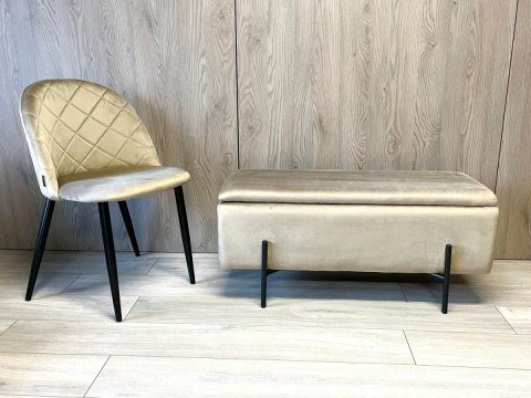 PUFA kufer Lugano LUZZI BEIGE VELVET 95