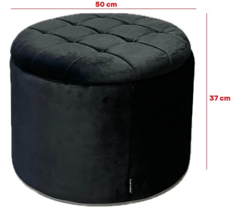 PUFA siedzisko Lugano OREO BLACK VELVET