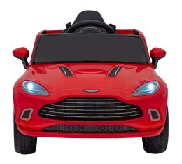 Aston Martin DBX na akumulator dla dzieci Czerwony + Pilot + EVA + Pasy + Wolny Start + Audio LED