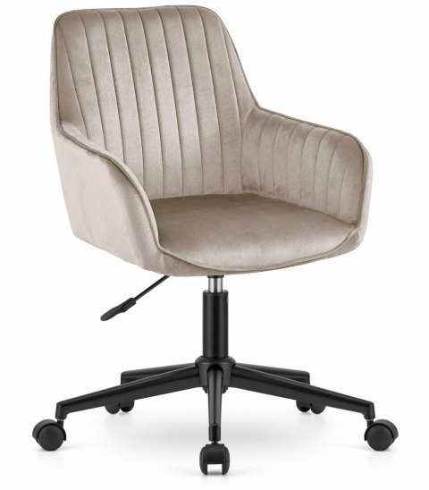 Fotel obrotowy ROXY - ciemny szary aksamit