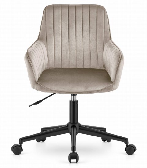 Fotel obrotowy ROXY - ciemny szary aksamit