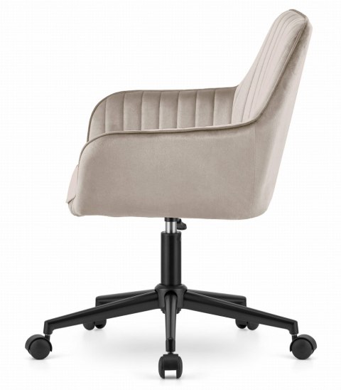 Fotel obrotowy ROXY - ciemny szary aksamit