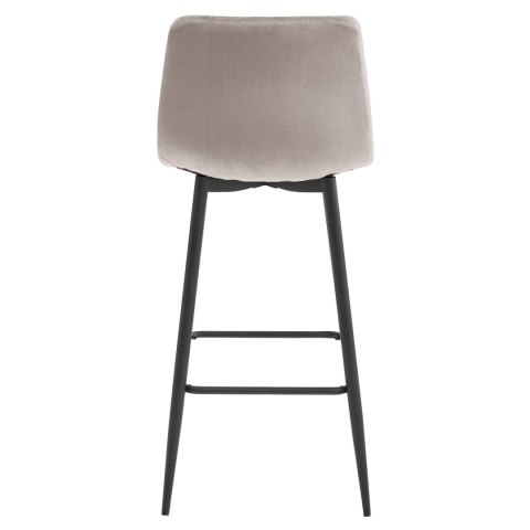 Hoker ARCETO - aksamit ciemny beż / nogi czarne x 3