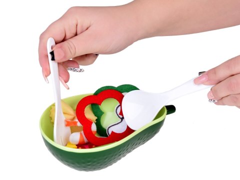 MIĘKKI Zestaw do robienia sałatki Materiałowe warzywa Awokado ZA5243