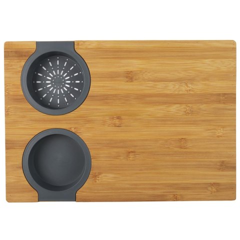 Deska do krojenia z miską i sitkiem