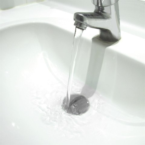 Korek do zlewu silikonowy biały