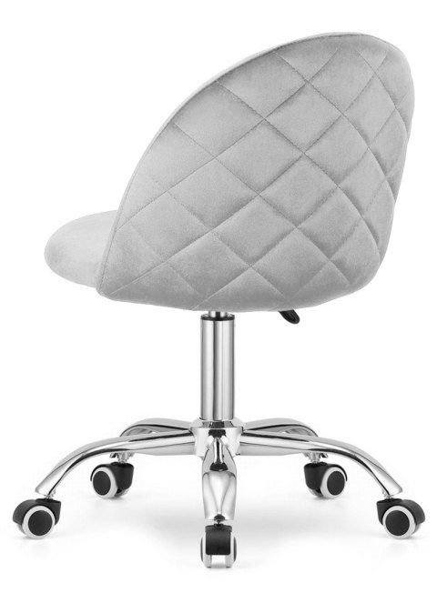Krzesło obrotowe GLORIA OFFICE LIGHT GREY VELVET II GATUNEK
