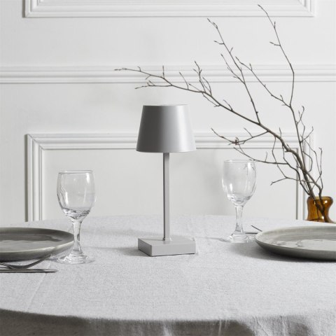 Lampka Blanca stołowa LED dotykowa szara