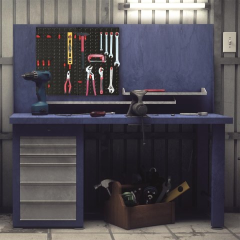 Panel ścienny do przechowywania narzędzi 16 elementów