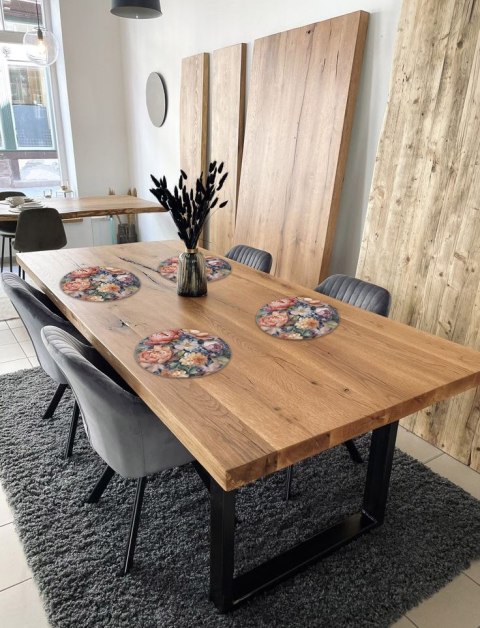 Zestaw podkładek na stół okrągłych 4D - FELICJA