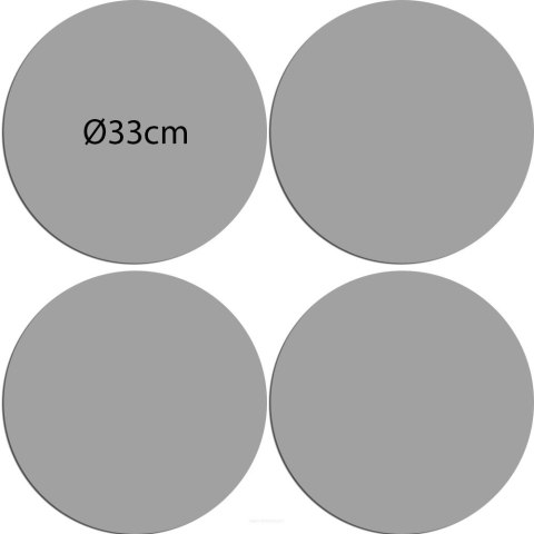 Zestaw podkładek na stół okrągłych 4D - FELICJA