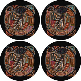 Zestaw podkładek na stół okrągłych 4D - KENIA