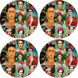 Zestaw podkładek na stół okrągłych 4D - MODERN FRIDA