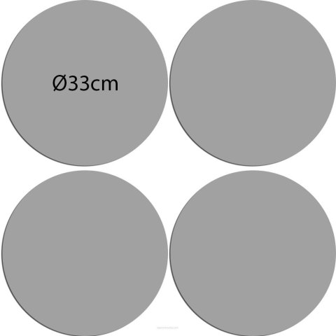 Zestaw podkładek na stół okrągłych 4D - PANTERKA JASNA