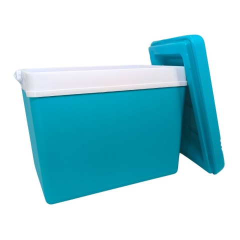 Lodówka turystyczna 35L KAMAI EDA na wkłady mrożące, niebieska z białą rączką