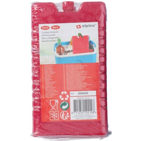 WKŁAD DO LODÓWKI 4X220ML - CZERWONY