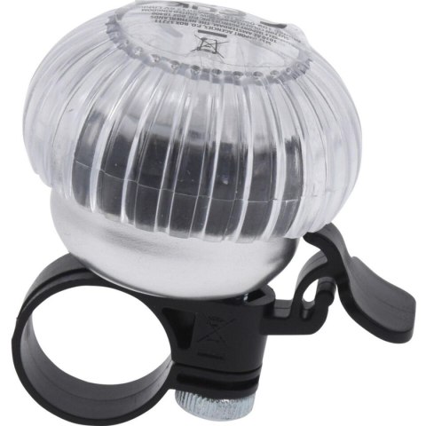 DZWONEK ROWEROWY LED 6X4CM XQMAX