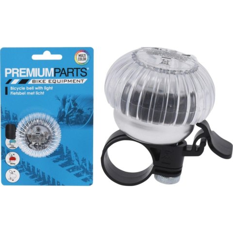 DZWONEK ROWEROWY LED 6X4CM XQMAX