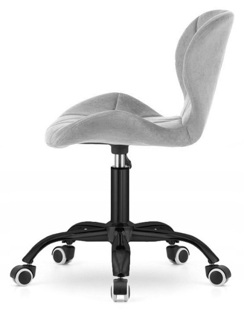 Krzesło obrotowe VASTO OFFICE VELVET GREY SMOKE