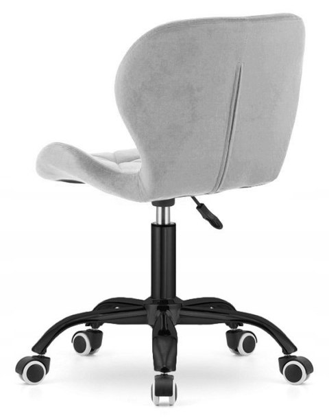 Krzesło obrotowe VASTO OFFICE VELVET GREY SMOKE