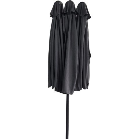 PARASOL OGRODOWY XXXL 2.7x4.6M SZARY SASKA GARDEN