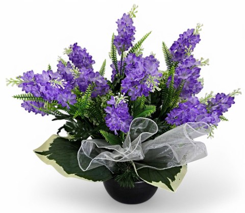 STROIK NA CMENTARZ WZÓR WIOSENNY KWIATY BZU NA GRÓB POMNIK BEZ