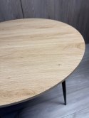 Stół okrągły VINCI OAK WOOD 70 cm SMOKE