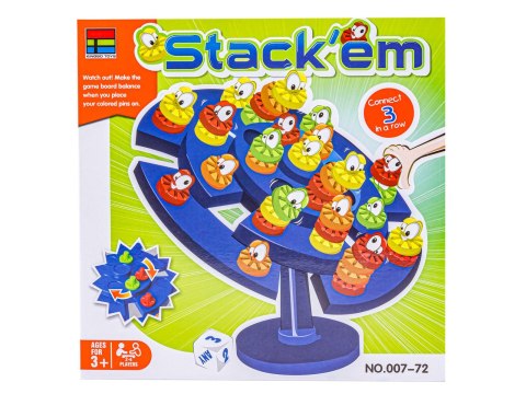 Edukacyjna Gra Zręcznościowa "Stack'em" Układanka Balansujące Pionki